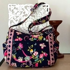 Authentic Vera Bradley Crossbody Shoulder Style Vibrant Colorful Butterfly Purse